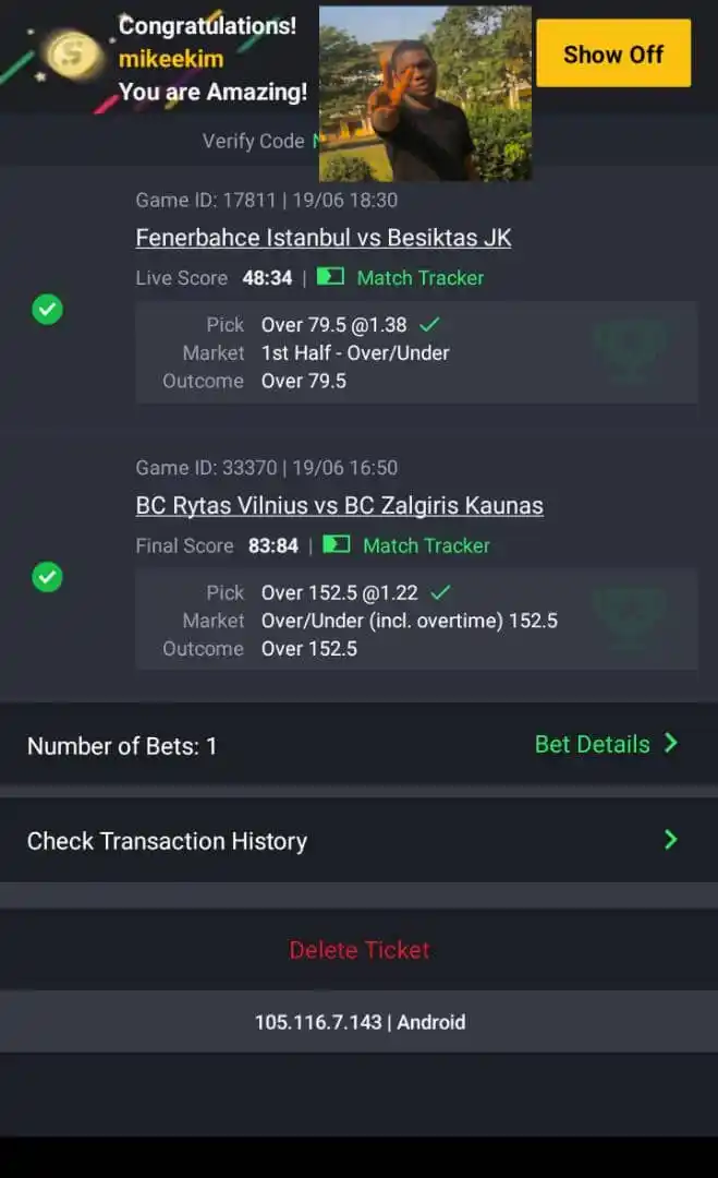 Image from Mikeekim Tips✋🏻😏🤚🏻: WHXN7V - 1.68 Won✅✅✅✅✅✅  Didn't post this here but for my vip gamers  ...