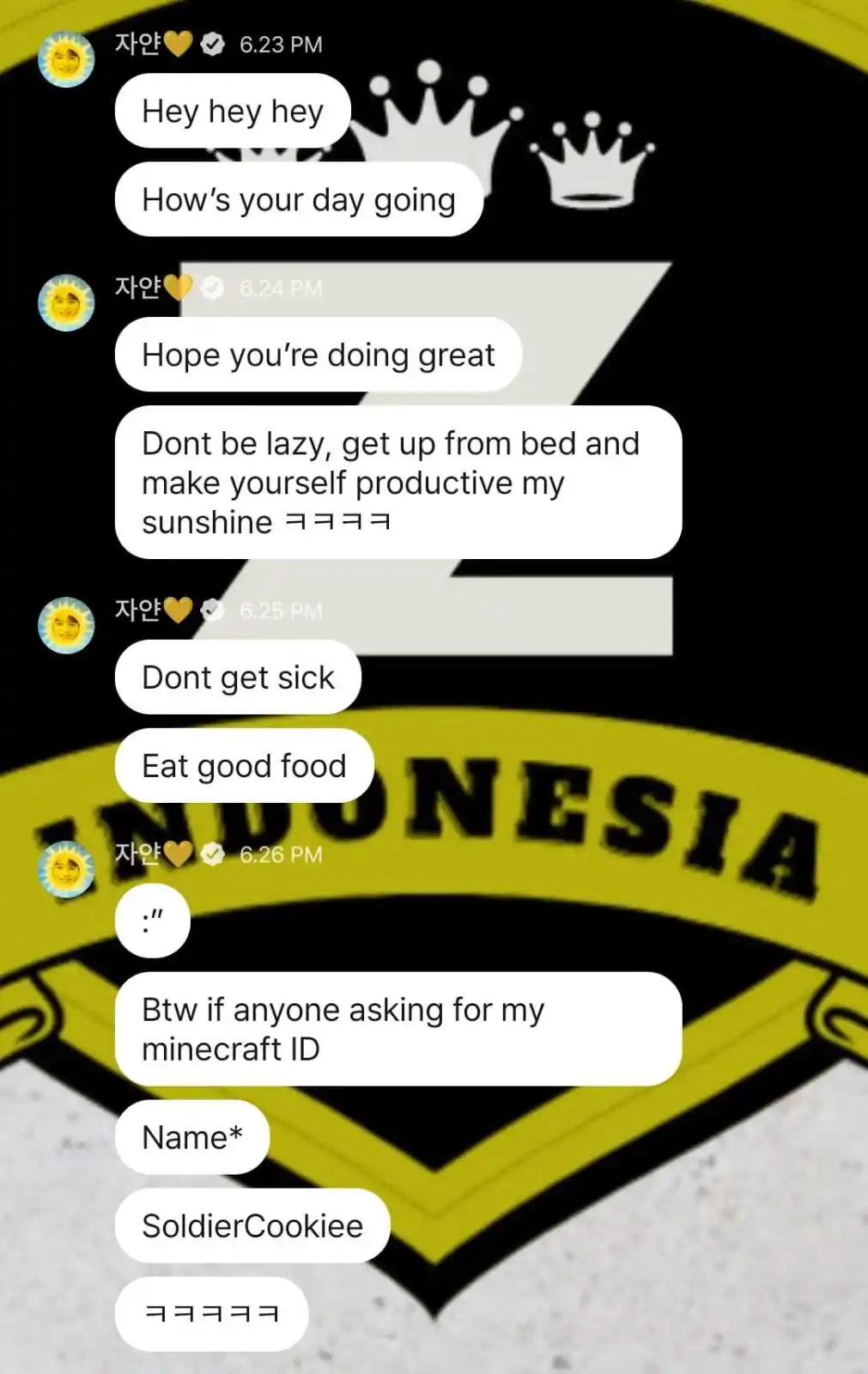 Image from 𝑍𝐴𝑌𝑌𝐴𝑁 𝑆𝑃𝑂𝑇𝐿𝐼𝐺𝐻𝑇🐣: [ZAYYAN PLUS CHAT UPDATE]  🐣: Hei hei hei 🐣: Bagaimana harimu? 🐣: S...