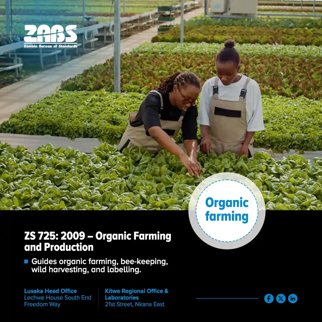 Image from Zambia Bureau of Standards: ZS 725: 2009 – Organic Farming and Production – Code of Practice outli...