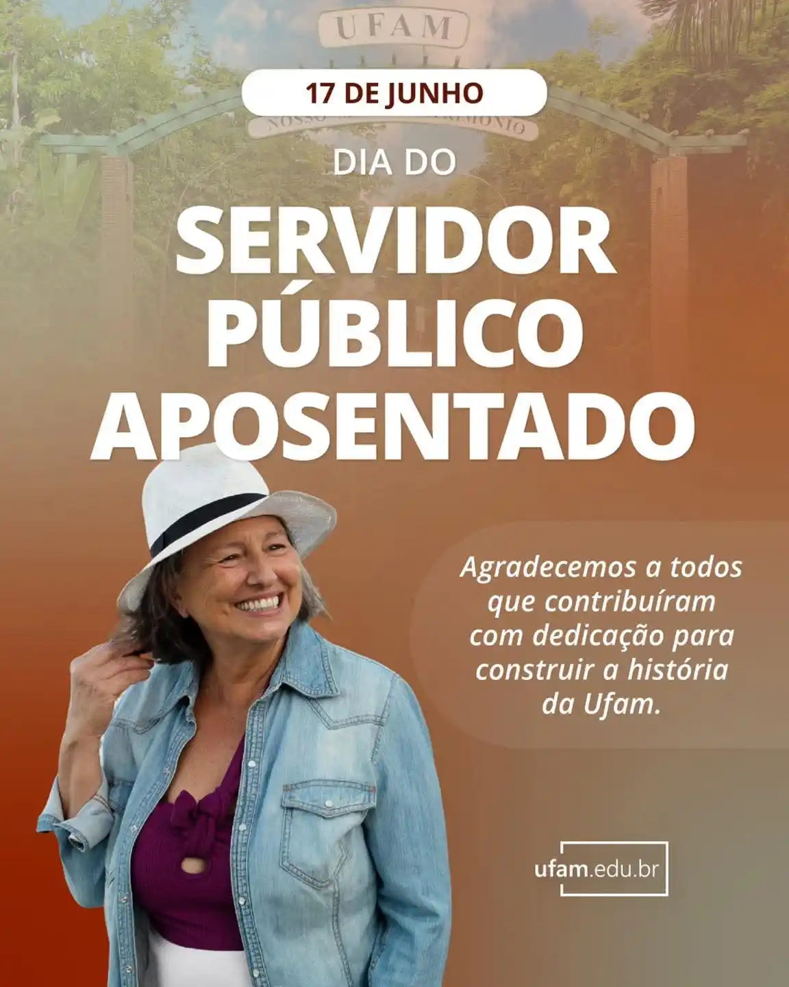 Image from ISB/UFAM - Coari: 17 de junho - Dia do Servidor Público Aposentado...