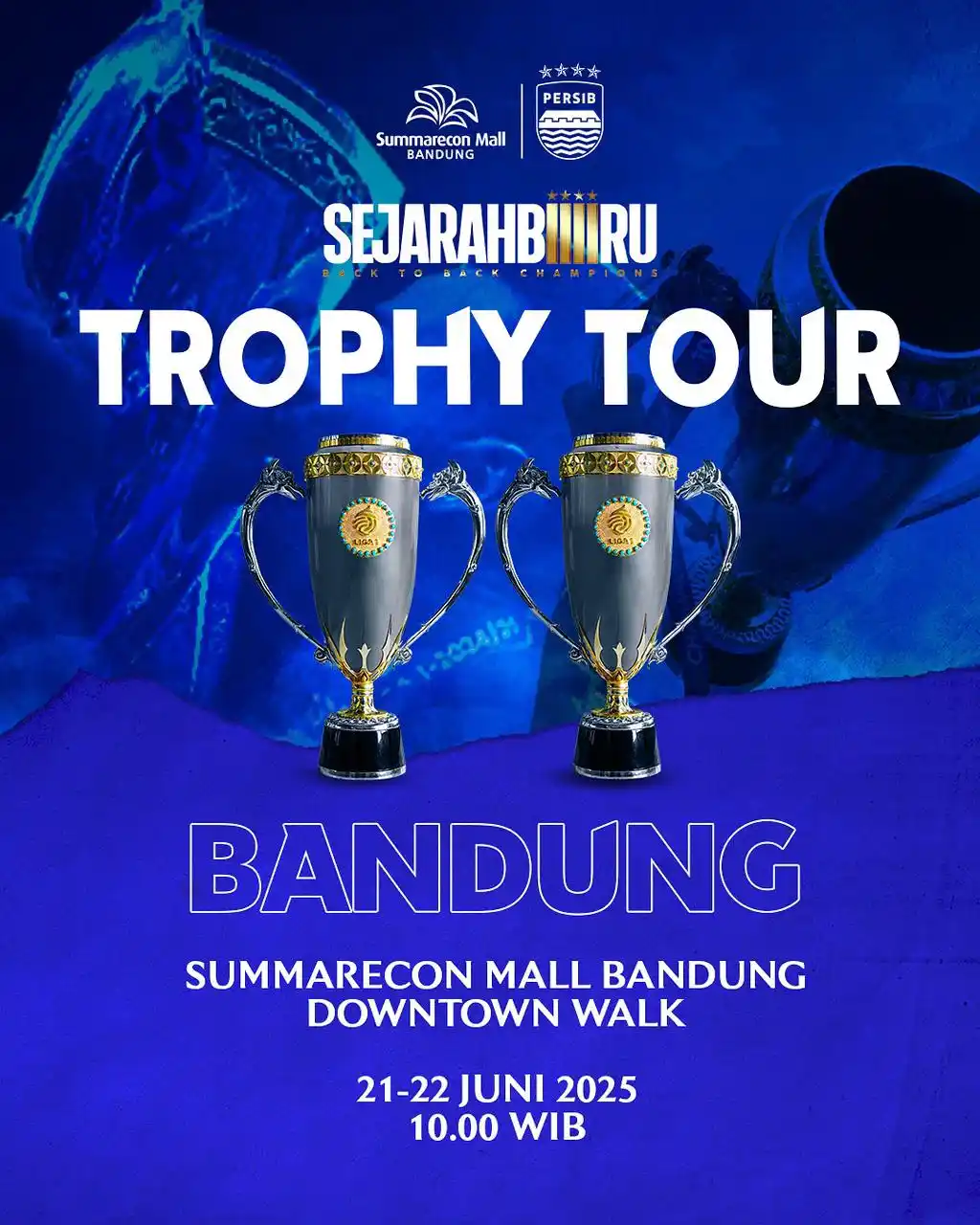 Image from SUPPORTER PERSIB BANDUNG: 🚨 BANDUNG! TROPHY TOUR STARTS HERE! 🚨 Mari rayakan Trophy Tour Back...