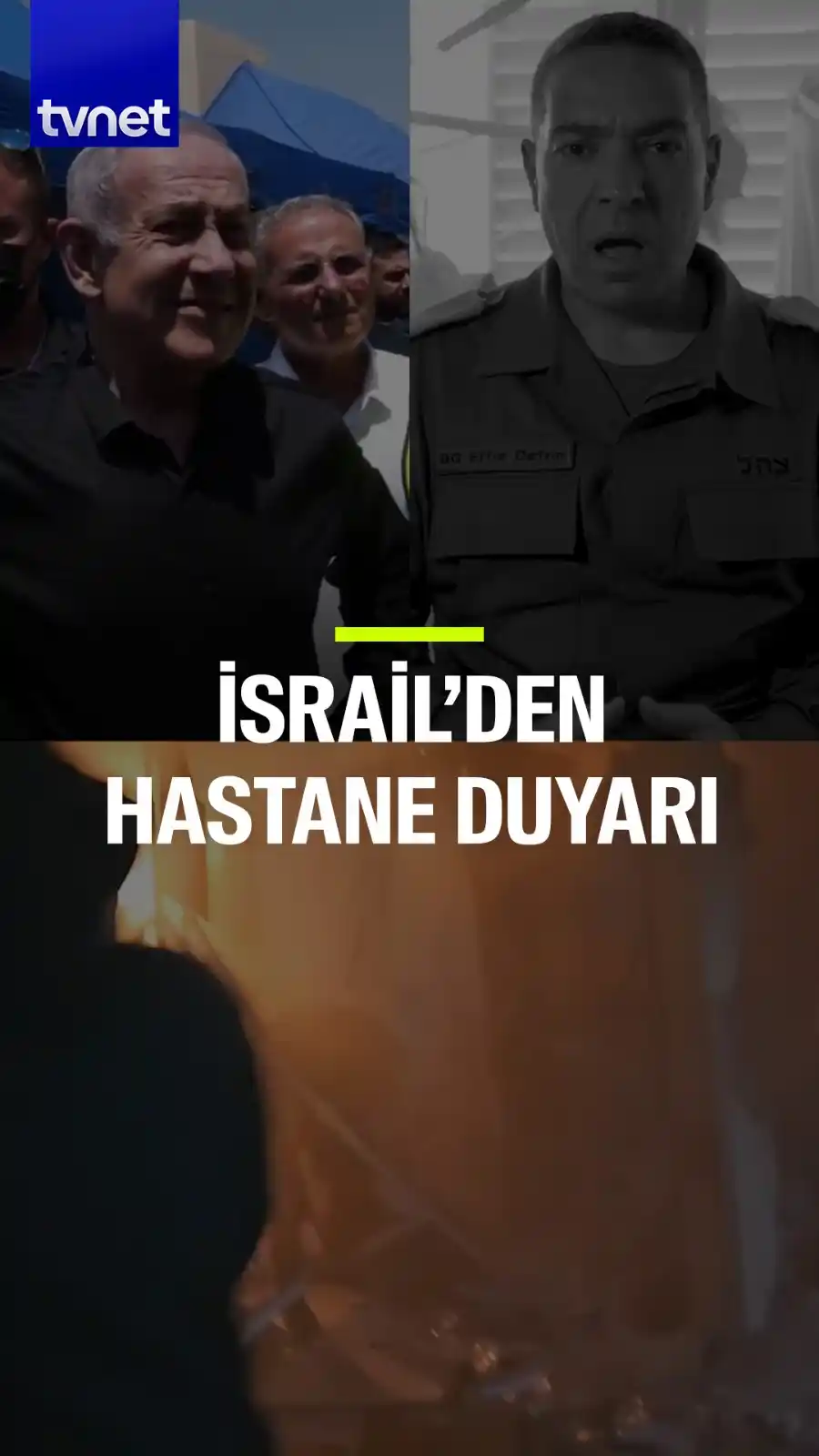 Image from TVNET: 👂Bu sözlere kulak verin: O hastanede bebekler vardı  Gazze kasabı Net...