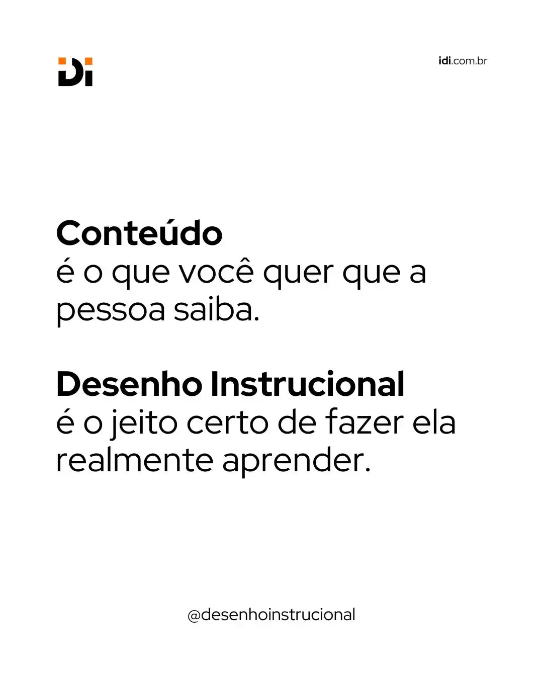 Image from Desenho Instrucional : 🎯 Conteúdo sem estratégia é só informação jogada. É o Desenho Instru...