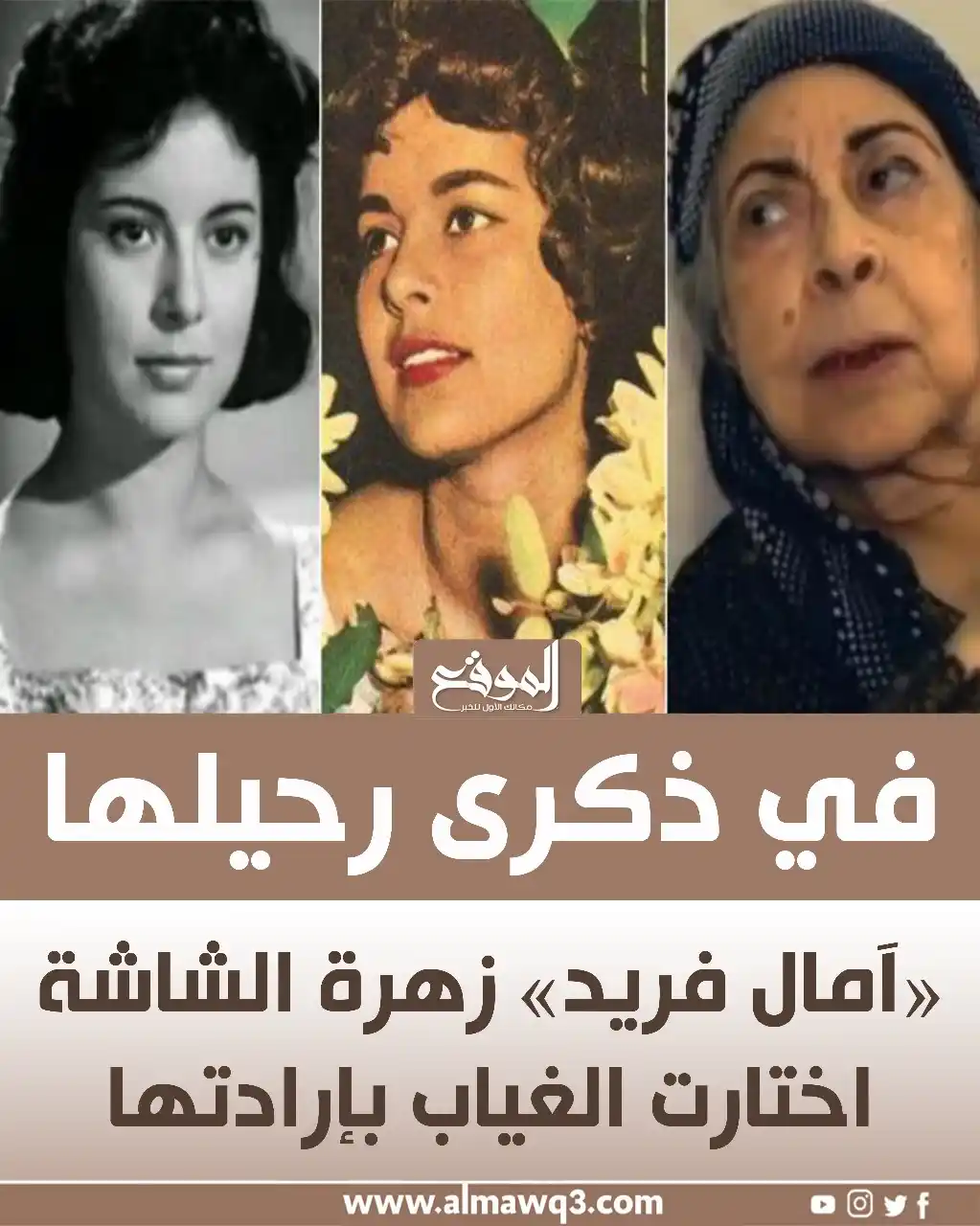 Image from موقع «الموقع»: في ذكرى رحيلها.. «آمال فريد» زهرة الشاشة اختارت الغياب بإرادتها التفا...