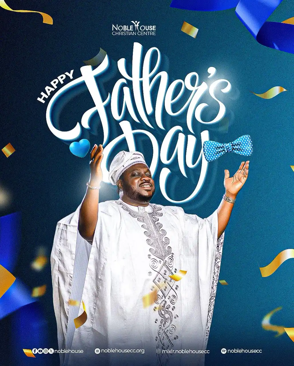 Image from Noblehouse Christian Center: Happy Father’s Day, dear DAD..💙 A true shepherd, covering, and exampl...