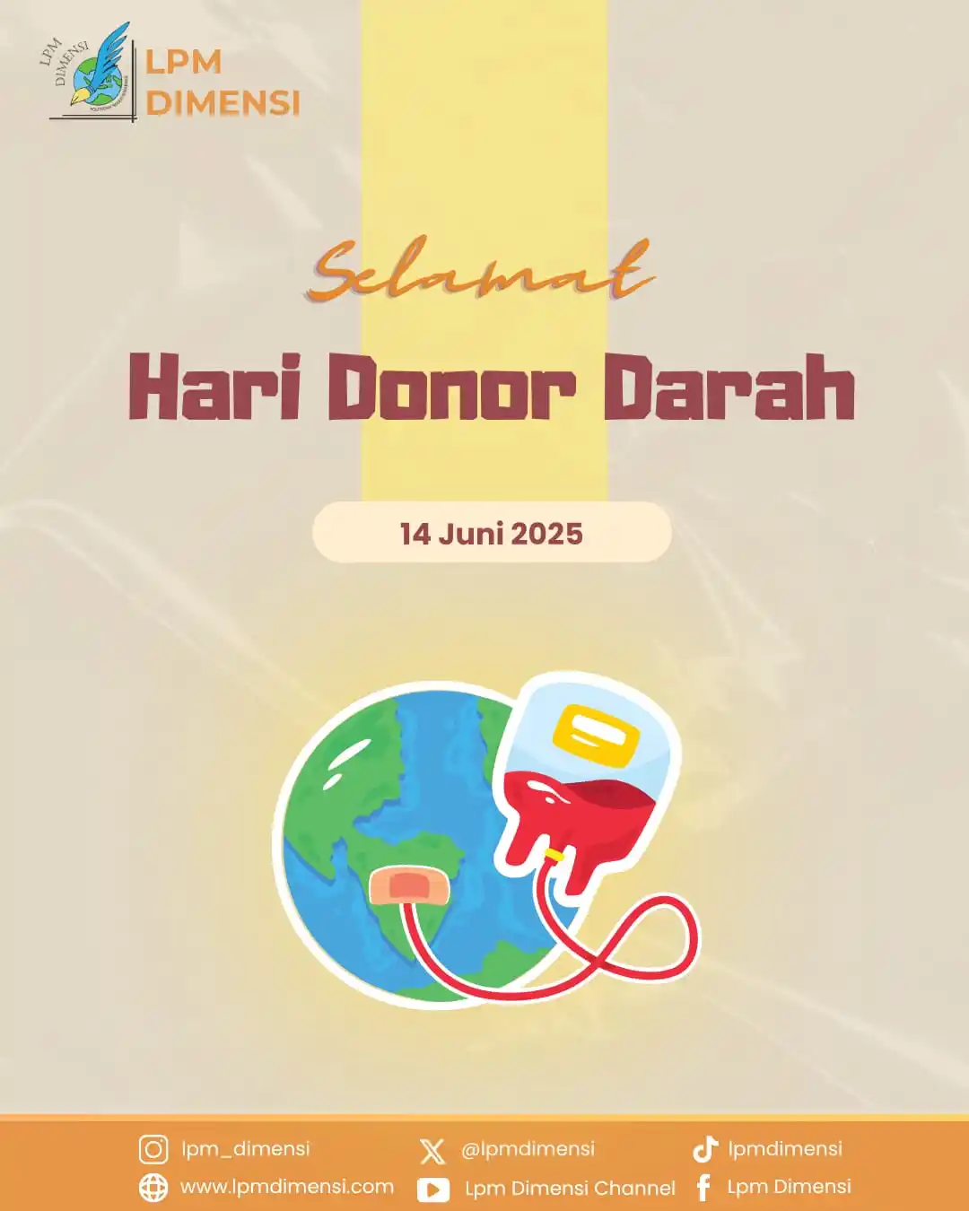 Image from LPM DIMENSI: [ Hari Donor Darah ]  Donor darah bukan sekadar tindakan medis, melain...
