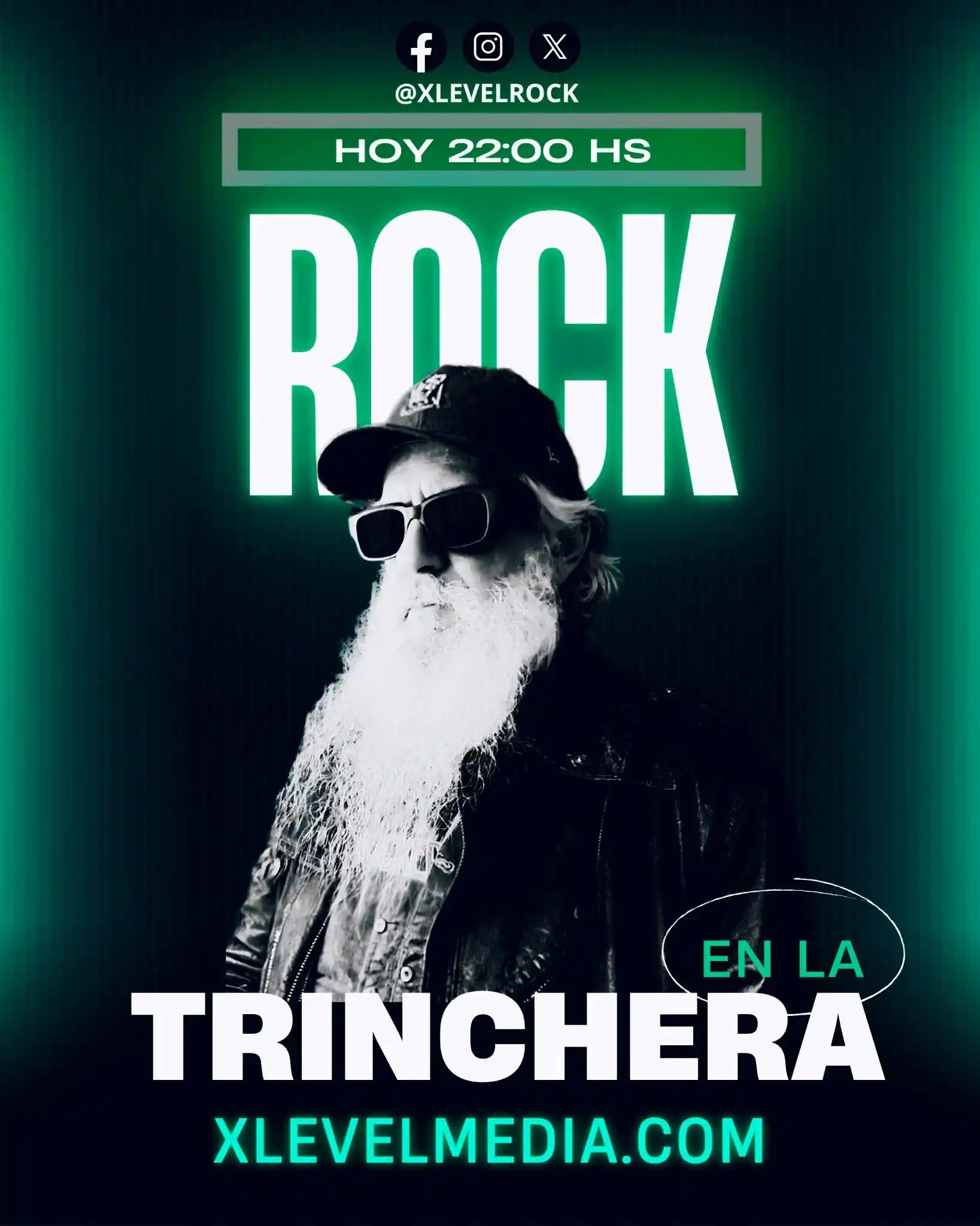 Image from X LEVEL MEDIA: 🔥 HOY 22 HS - ROCK EN LA TRINCHERA 🔥 Conducido por Andrés Violante ...