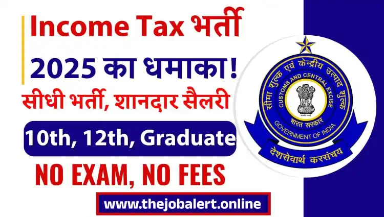 Image from Job valley: *🔰🔥 Income Tax Recruitment 2025 🔥* 📢 सरकारी नौकरी का सुनहरा मौका!...