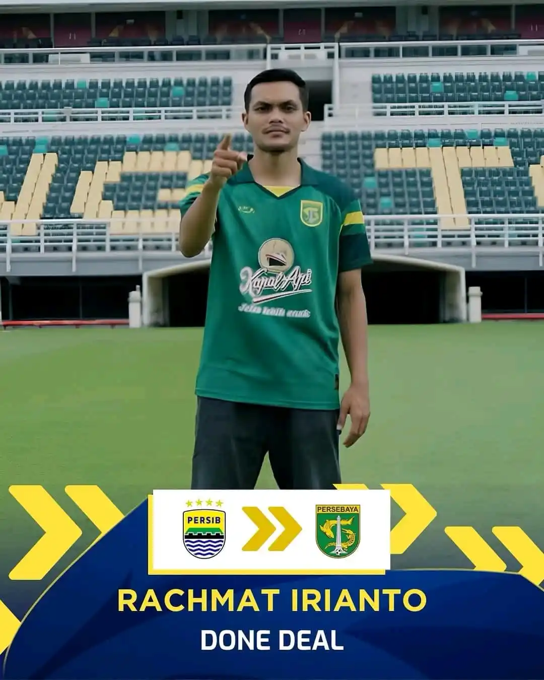 Image from SUPPORTER PERSIB BANDUNG: Irianto is Green!🐊  Rachmat Irianto resmi pulang ke Persebaya Surabay...