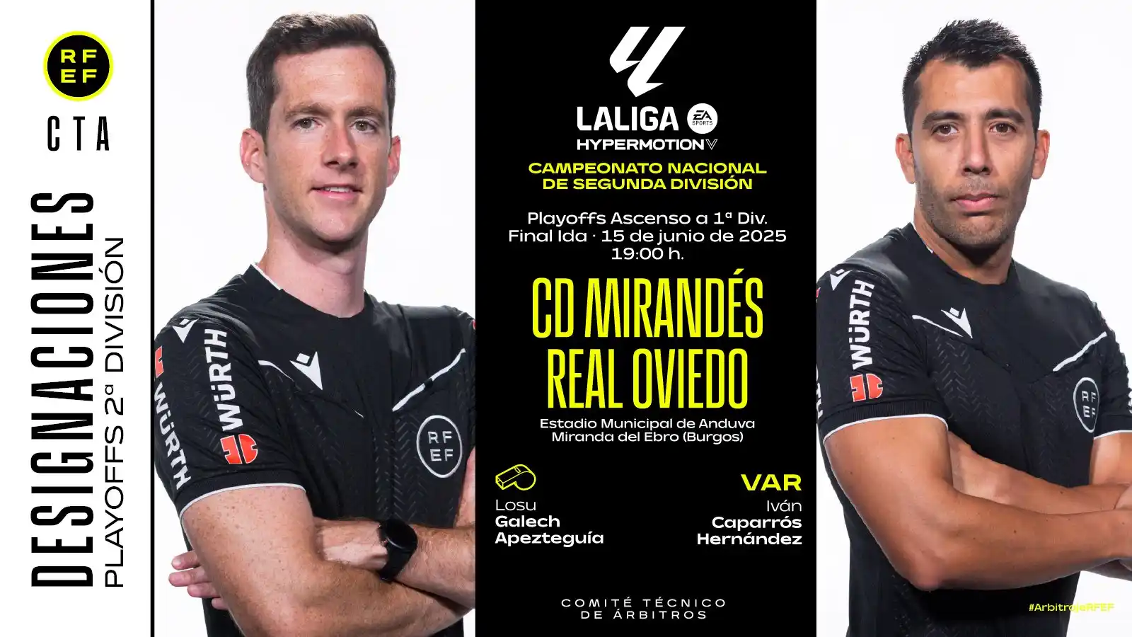 Image from SCV Mirandés: 🏁Losu Galech Apezteguia será el colegiado encargado de dirigir el <a ...