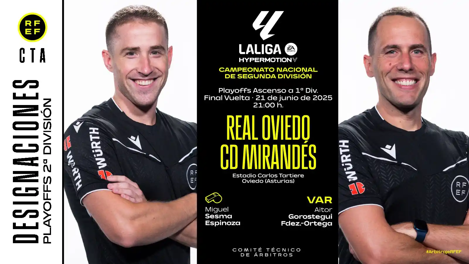 Image from SCV Mirandés: 🏁 Miguel Sesma Espinoza será el encargado de dirigir el <a class="tex...