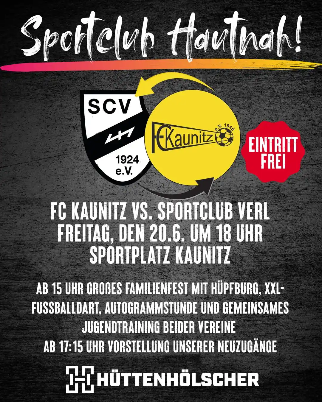 Image from Sportclub Verl von 1924 e.V.: MORGEN IST ES SOWEIT! Unser großer Familientag beim FC Kaunitz!🤩Kommt...