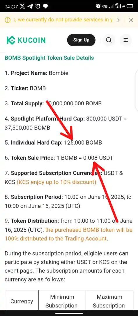Image from Demystify Airdrop 🌴: *Official Kucoin presale at $80M FDV 🤯💥* *Fudders continue 😂*...