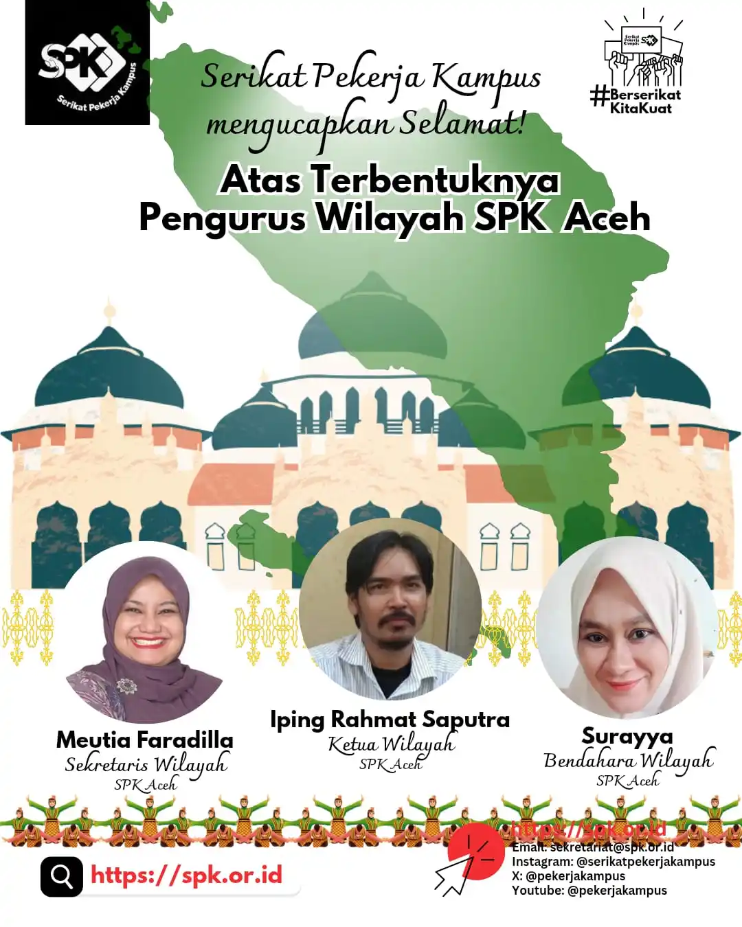 Image from Serikat Pekerja Kampus: Serikat Pekerja Kampus mengucapkan selamat dan sukses atas terbentukny...