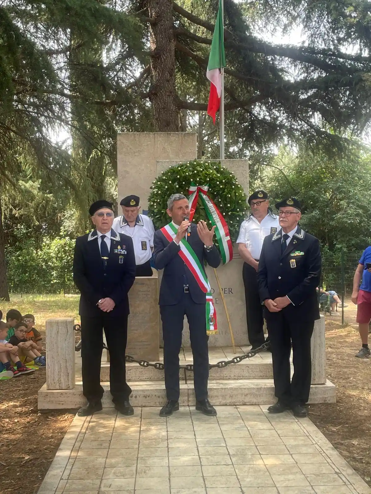 Image from Mauro Lombardo: Si è svolta questa mattina presso il parco intitolato ai Marinai d'Ita...