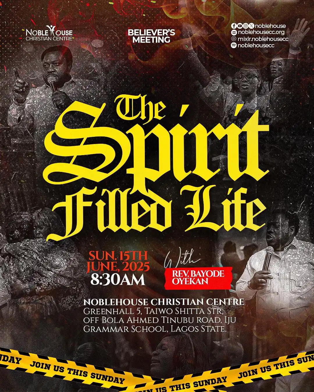 Image from Noblehouse Christian Center: The gathering of saints is where the supply of the spirit is made avai...