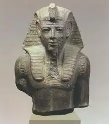 Image from Ancient Egyptian Civilization (AEC): The Upper part of a gray granite of King Merneptah who is the son of K...