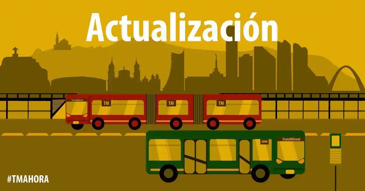 Image from Canal TransMilenio: ⏰ <a class="text-blue-500 hover:underline cursor-pointer" href="/hasht...