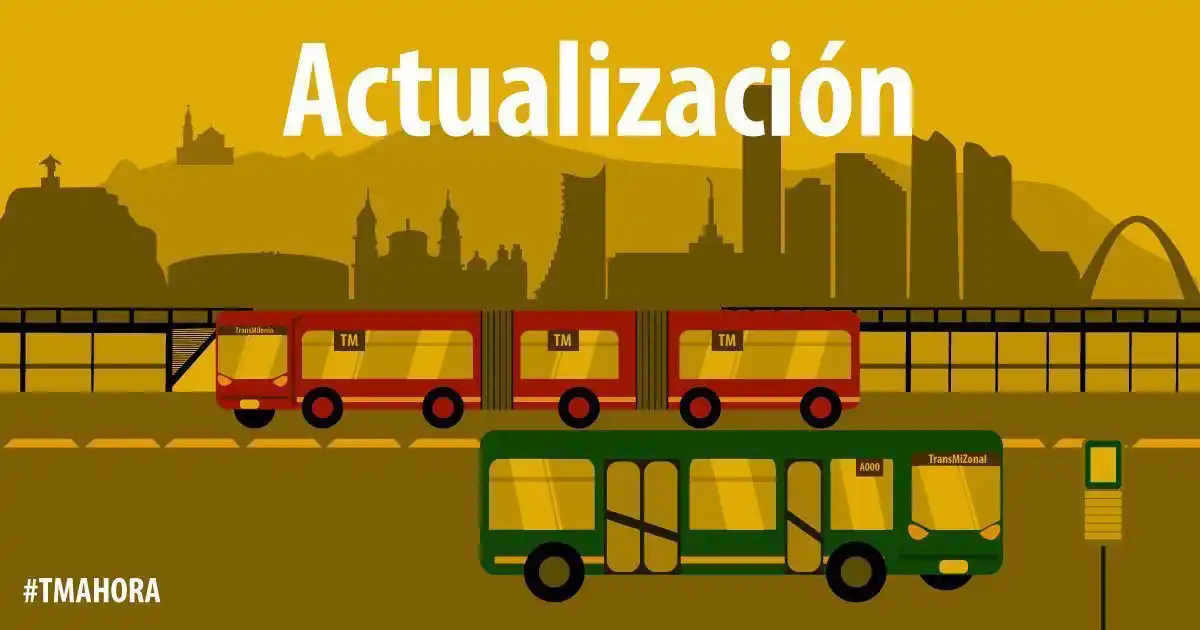 Image from Canal TransMilenio: ⏰ <a class="text-blue-500 hover:underline cursor-pointer" href="/hasht...