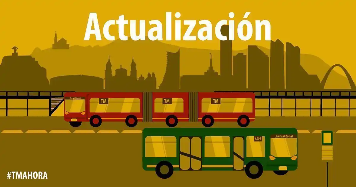 Image from Canal TransMilenio: ⏰ <a class="text-blue-500 hover:underline cursor-pointer" href="/hasht...