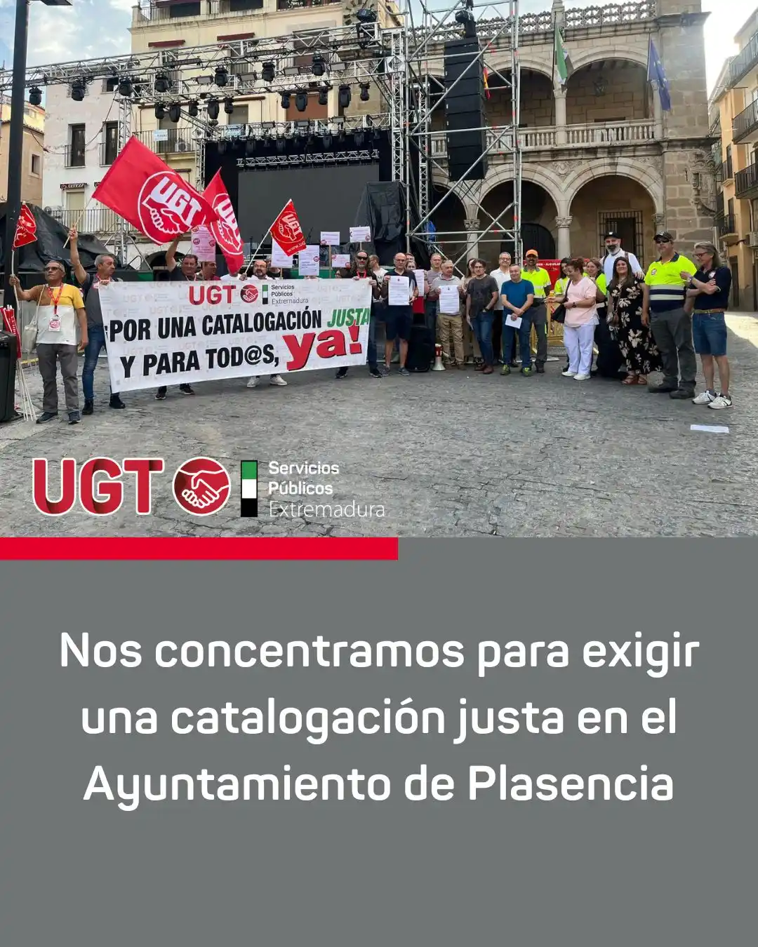 Image from UGT Servicios Públicos Extremadura: 📢 UGT exige una catalogación justa y sin privilegios en el Ayuntamien...