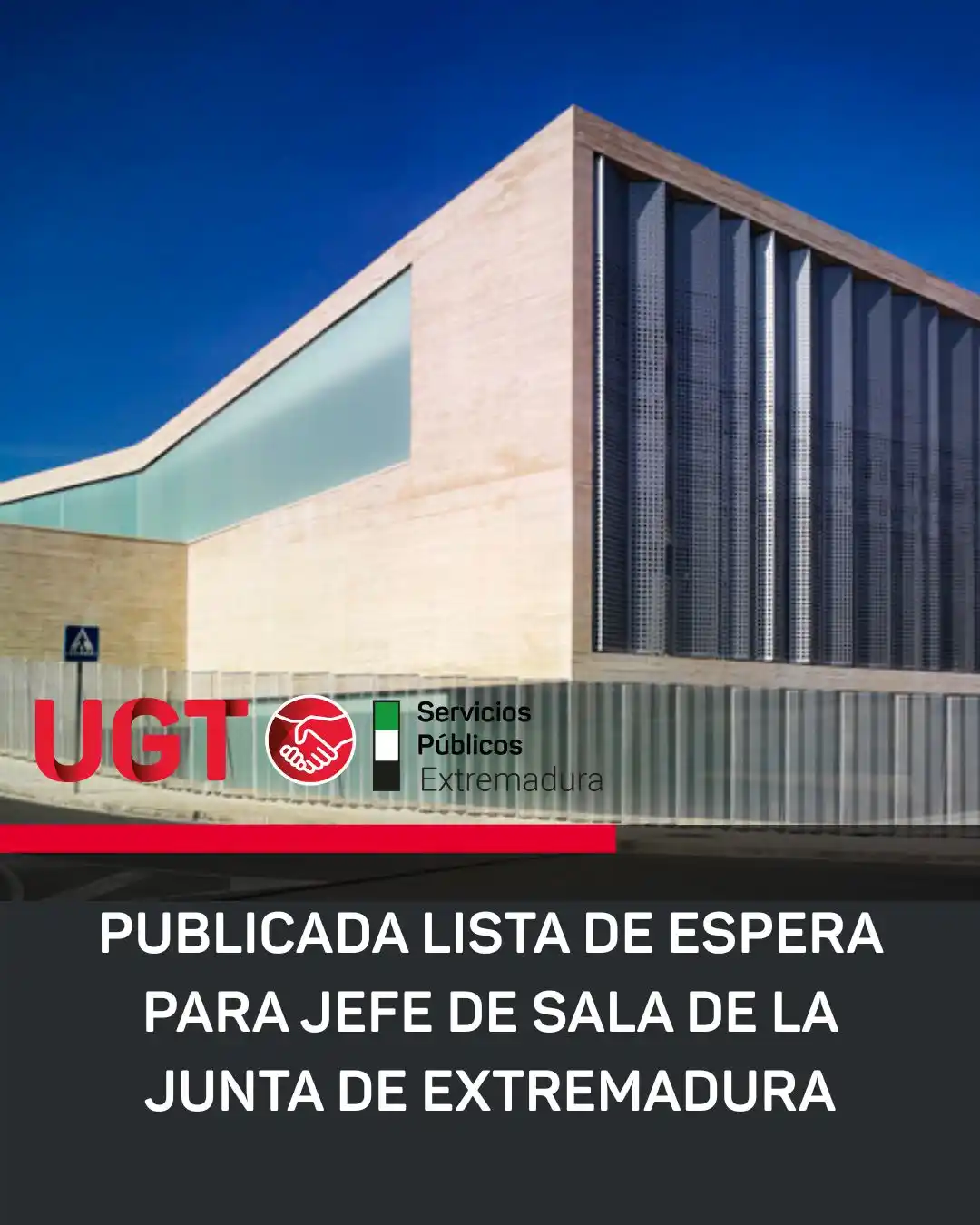 Image from UGT Servicios Públicos Extremadura: <a class="text-blue-500 hover:underline cursor-pointer" href="/hashtag...