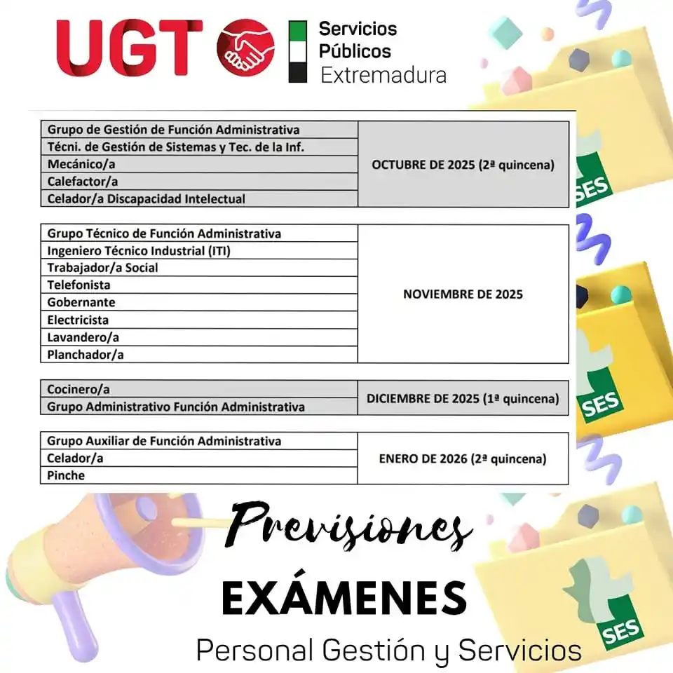 Image from UGT Servicios Públicos Extremadura: 🚨<a class="text-blue-500 hover:underline cursor-pointer" href="/hasht...