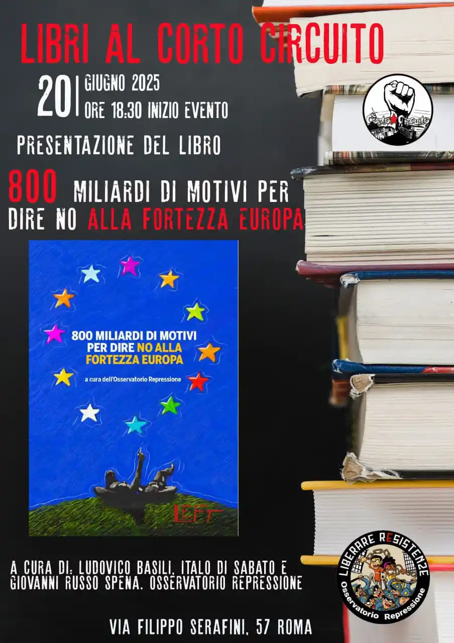 Image from Osservatorio Repressione: *Venerdì 20 giugno alle ore 18,30* al Csoa *CORTO CIRCUITO* in Via Fil...