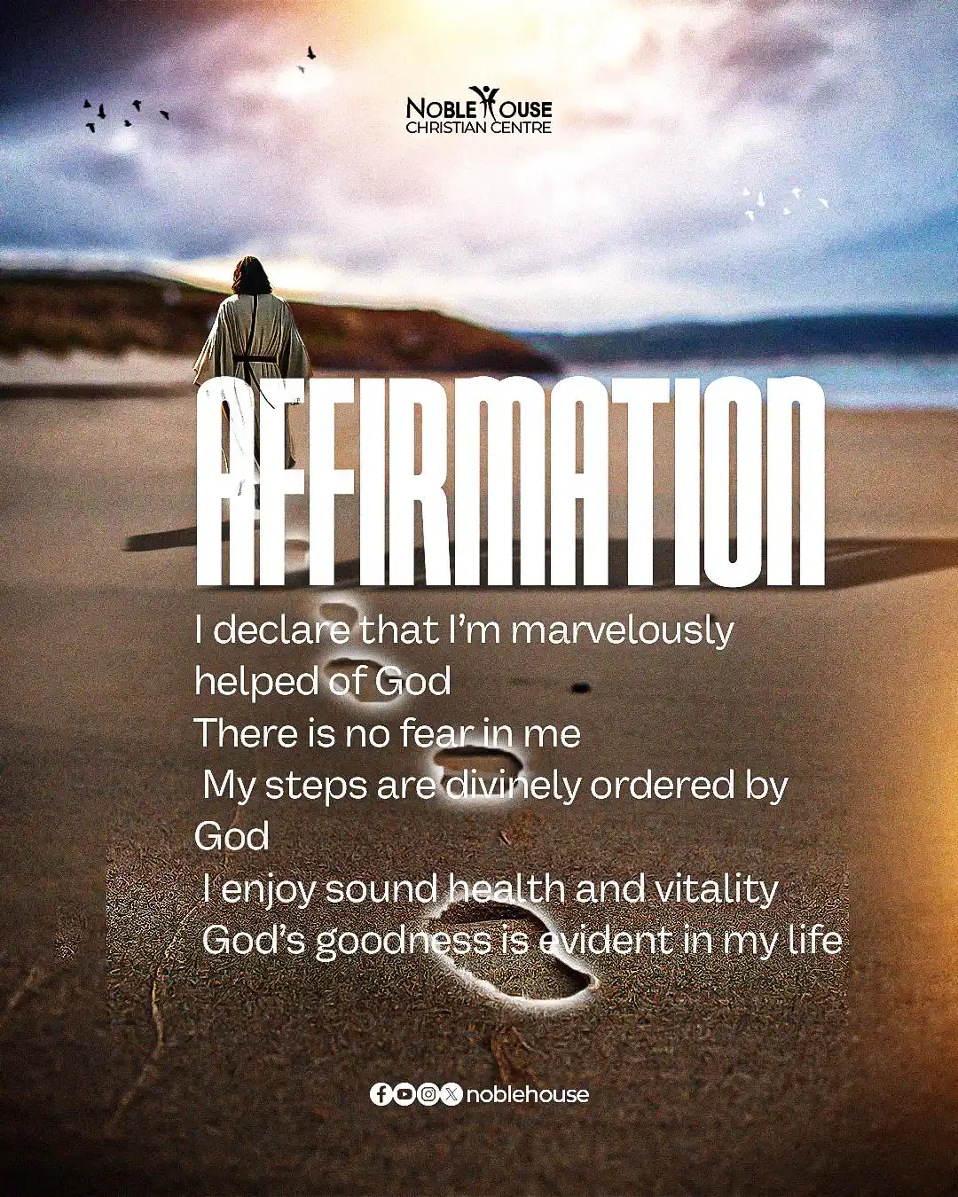 Image from Noblehouse Christian Center: We declare this week, blessings and divine opportunities all round in ...