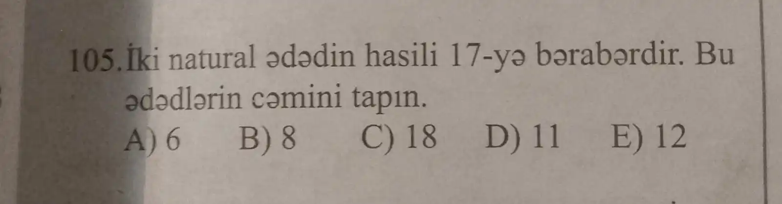 Riyaziyyat post