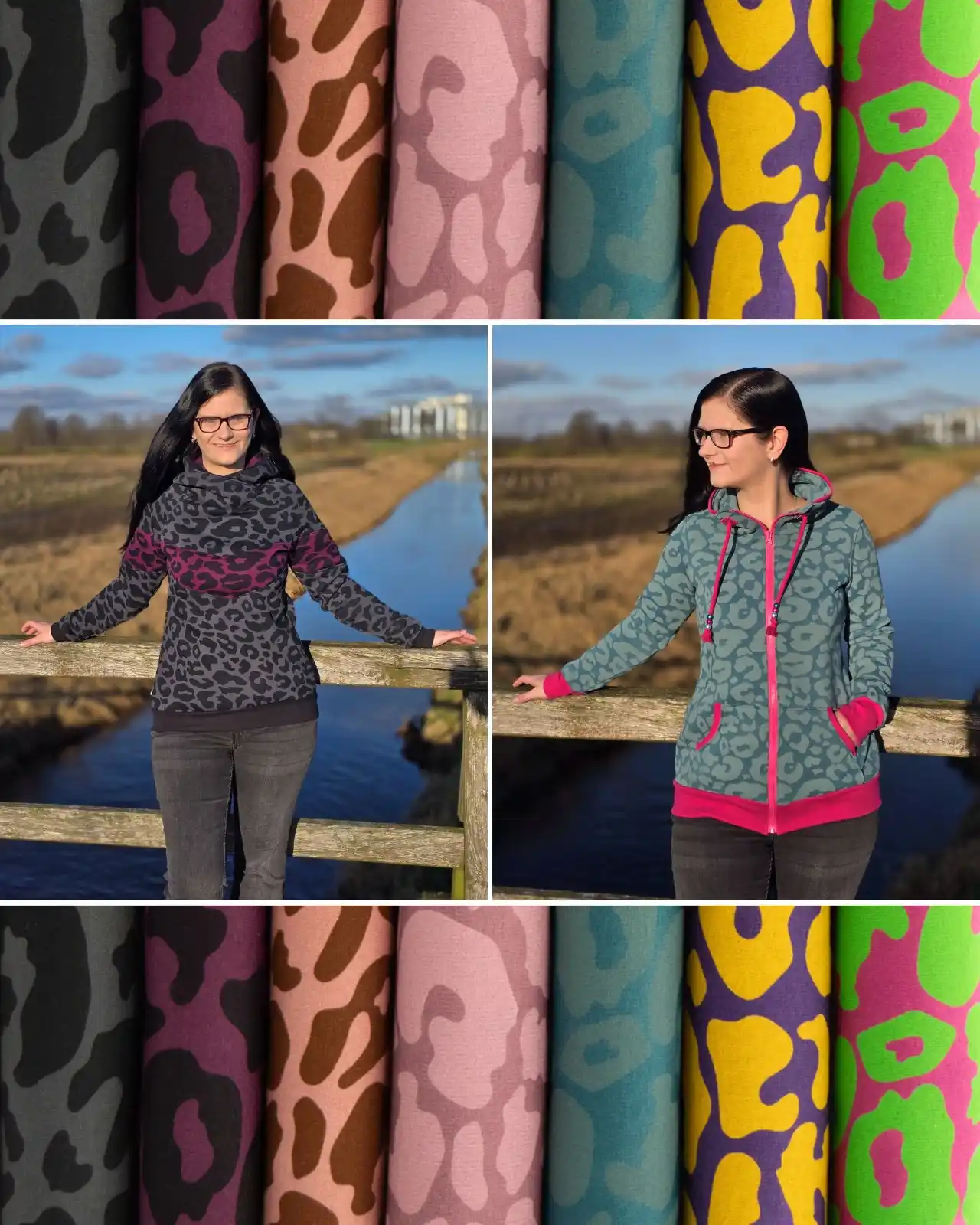 Image from Swafing Stoffe: Absolut trendig Leoprint in traumhaften Farben auf Heavy Sweat! Wir ha...