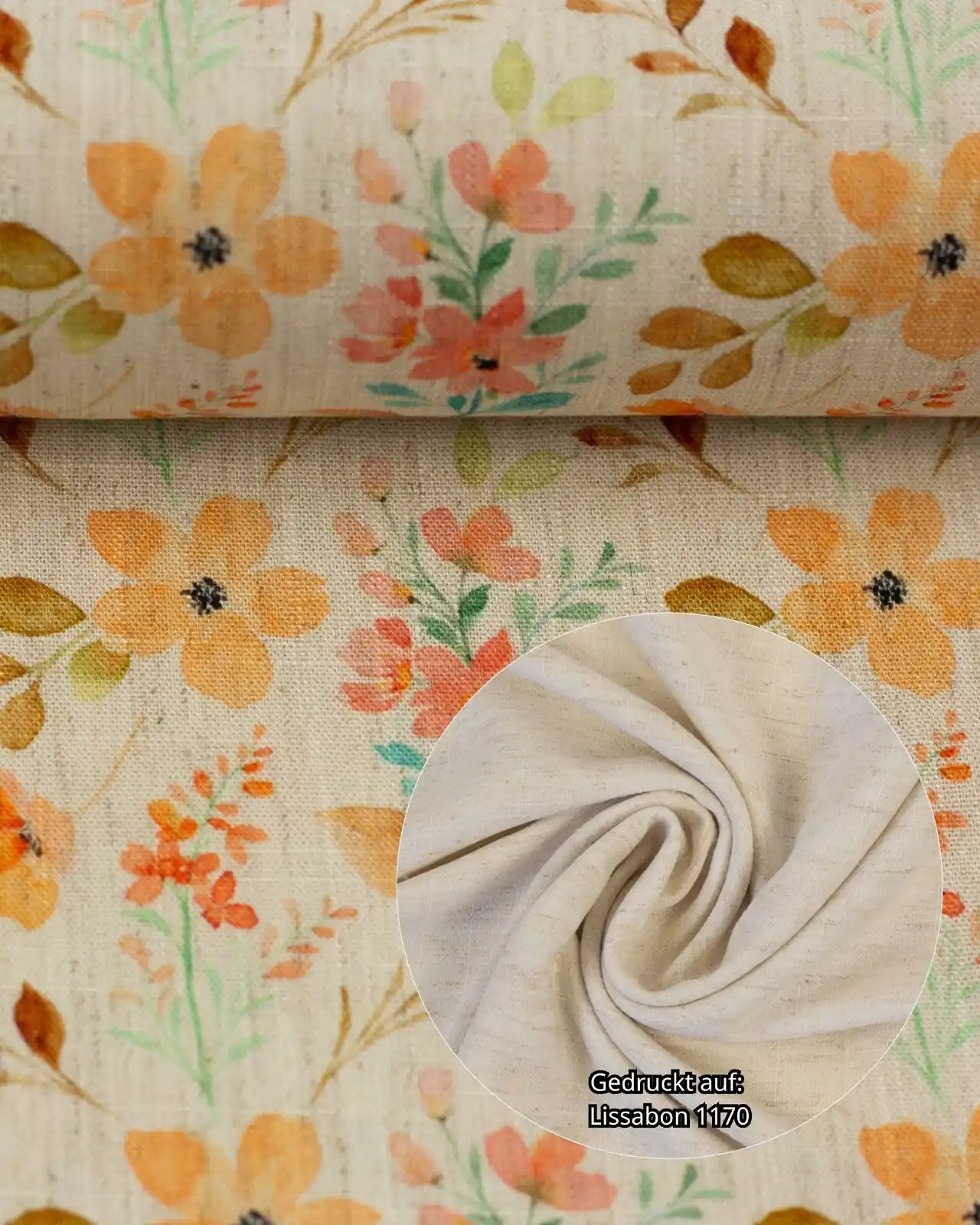 Image from Swafing Stoffe: Alle wunderschönen Madeira-Designs sind auf der Farbe 1170 beige melie...
