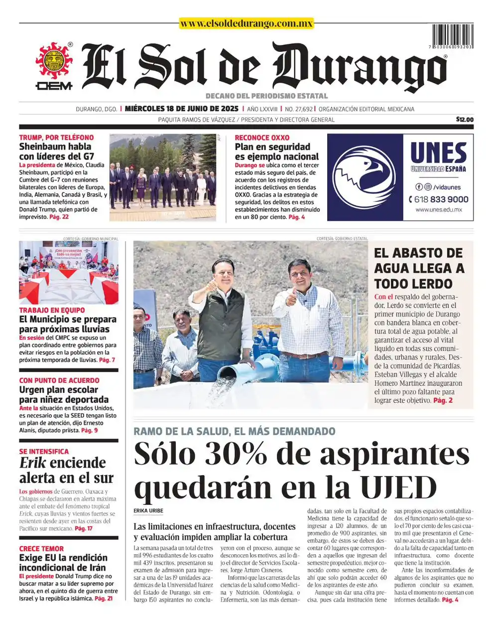 Image from El Sol de Durango: ¡Bonito miércoles! 🌞🗞️ Disfruta el día con estas tres recomendacione...