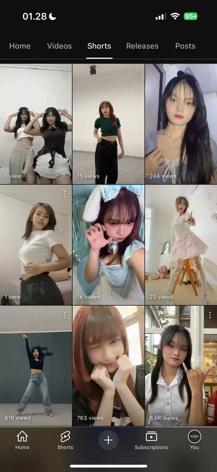 Image from #MusesLangkahKita✨: btw gusy… minses lagi aktif2nya mirroring konten member ke shorts loh~...