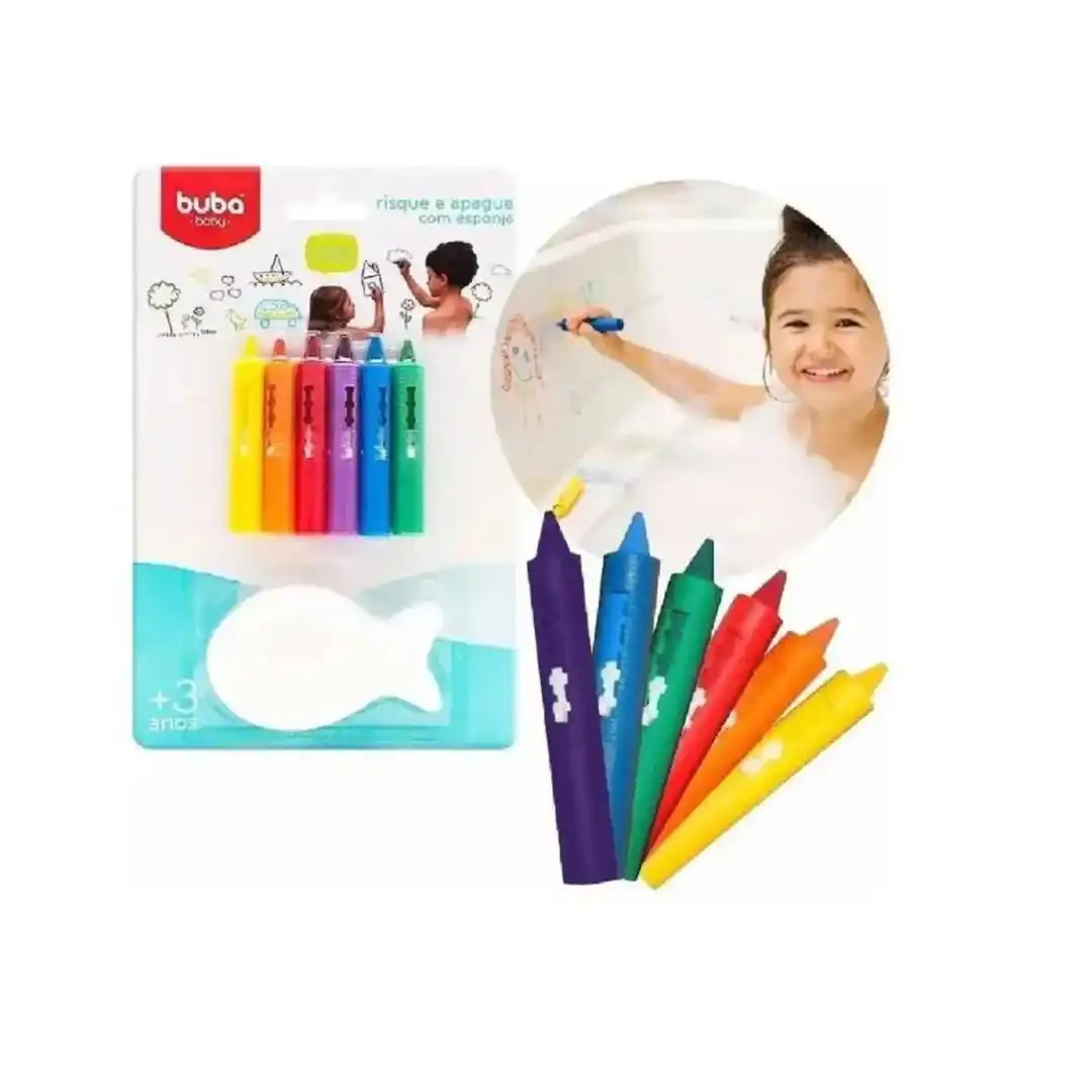 Image from Baby Promo Click 🧸[CANAL]: Buba Risque E Apague Com Esponja Colorido  >> R$ 21,23  - Com o risque...