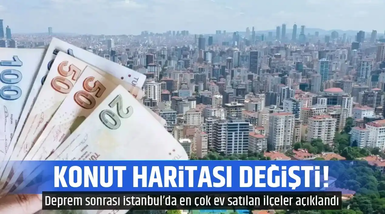 Image from TGRT Haber: *Deprem, İstanbul’un konut haritasını değiştirdi!*  *Satışların en çok...