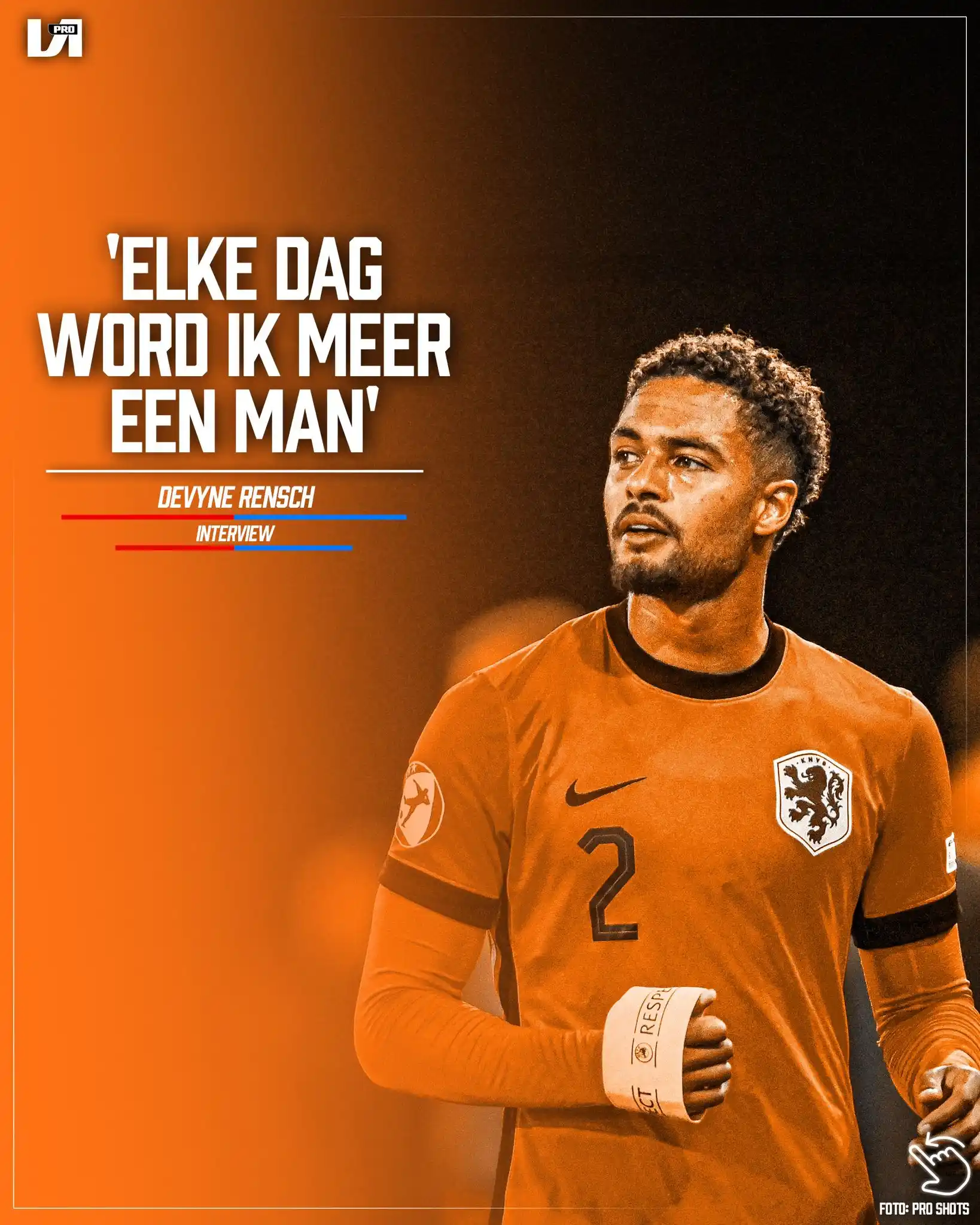 Image from Voetbal International: Devyne Rensch hoopt deze maand voor de tweede keer Europees kampioen t...
