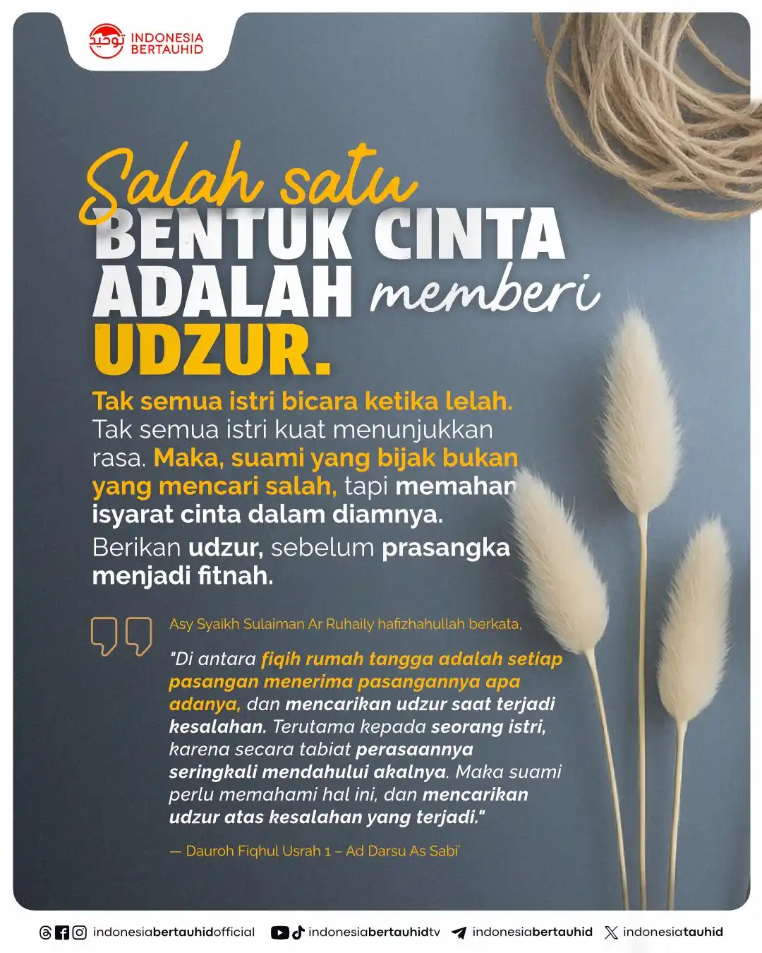 Image from Indonesia Bertauhid: Di balik kelembutan seorang istri, ada hati yang mudah tersentuh dan t...