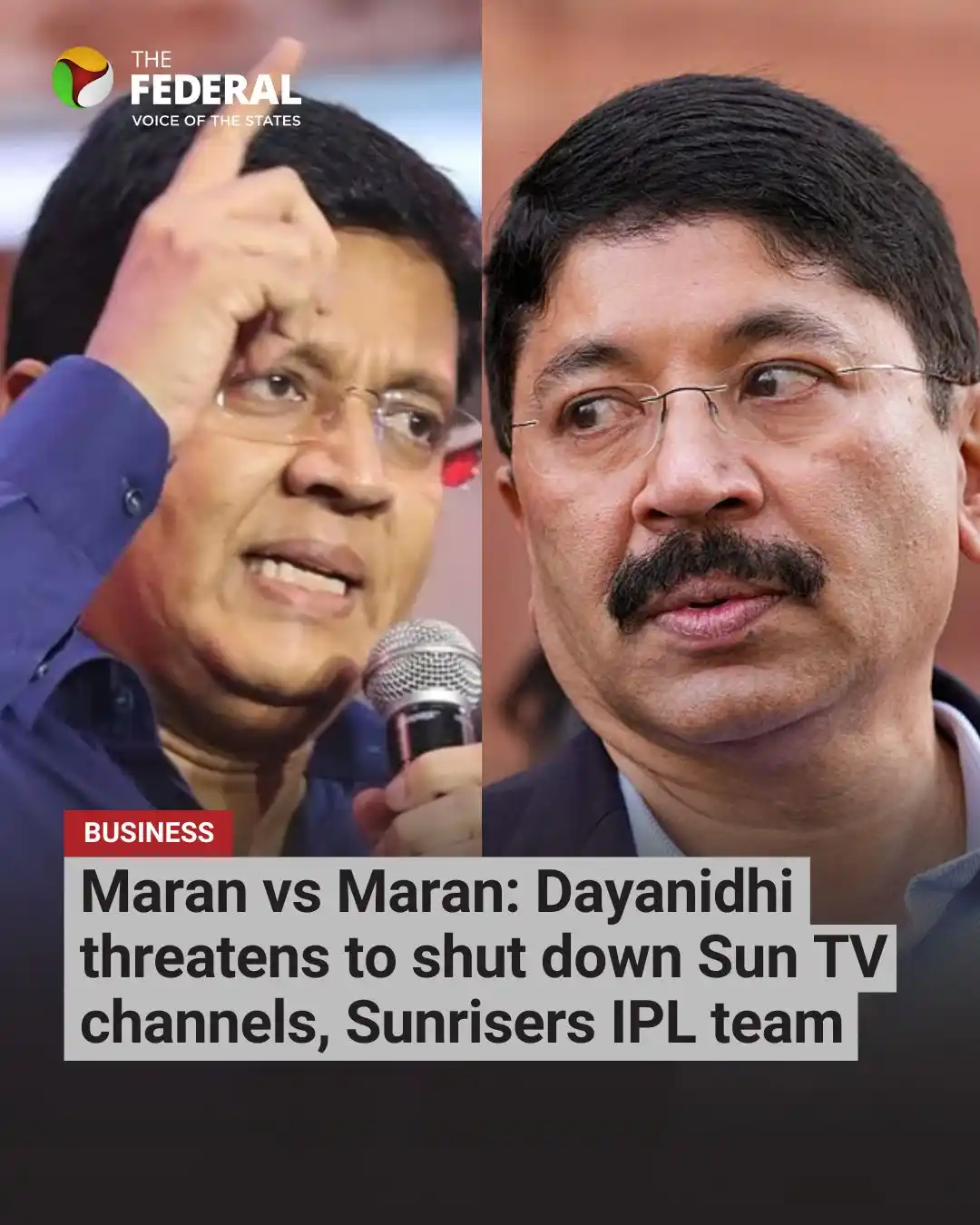 Image from The Federal: DMK MP Dayanidhi Maran's legal notice, dated June 10, alleged that Kal...