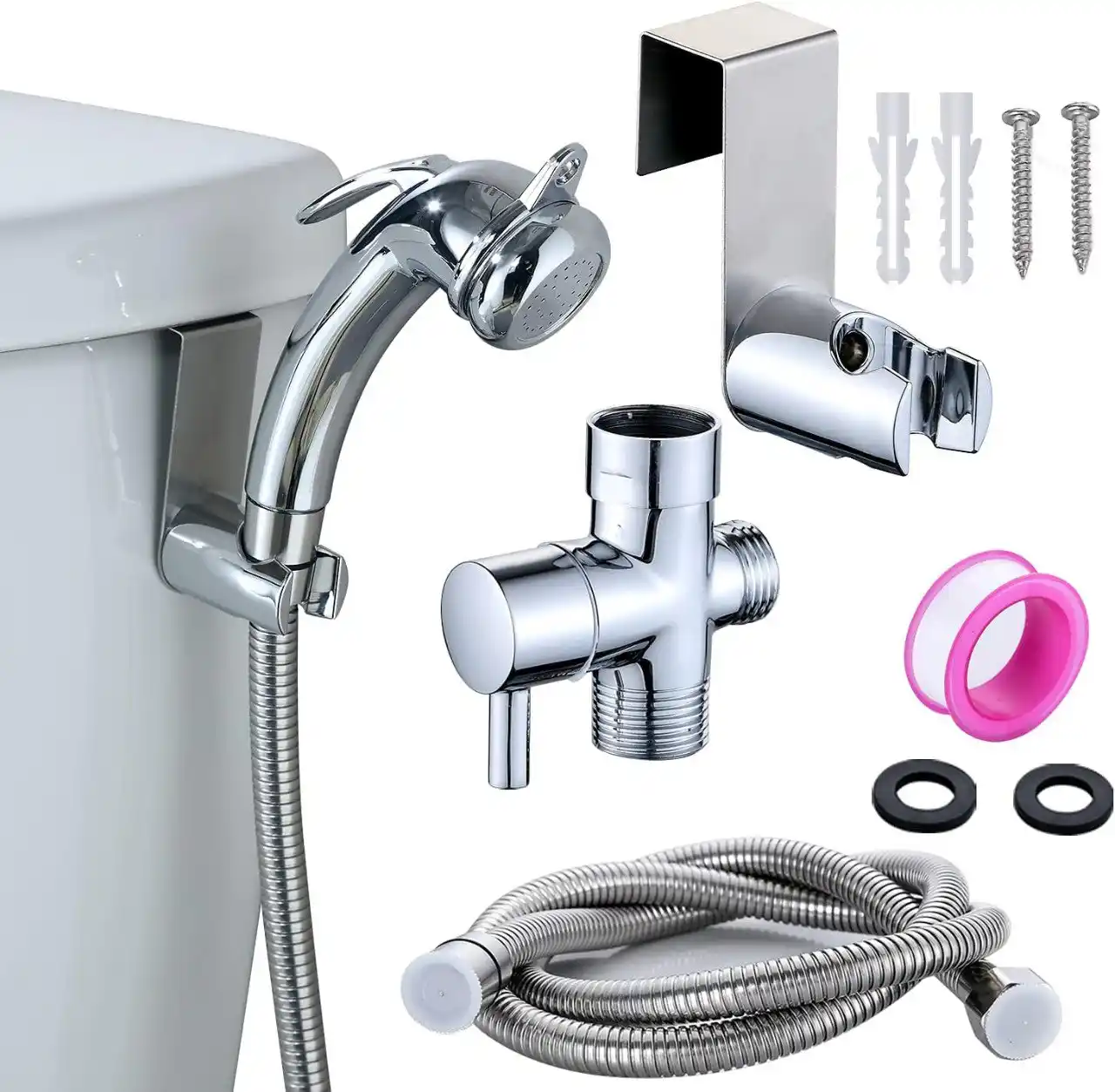 Image from #1 Deals in USA | Network of Indians in America : 💥$18+ Handheld Bidet Toilet Sprayer Kit!  👉https://amzlink.to/az0fvr...