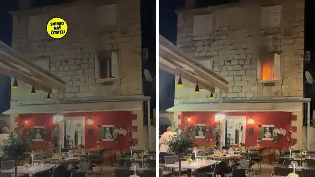 Image from 24sata: Dramatičan video iz Makarske: 'Konobar je vikao da bježimo jer će pukn...