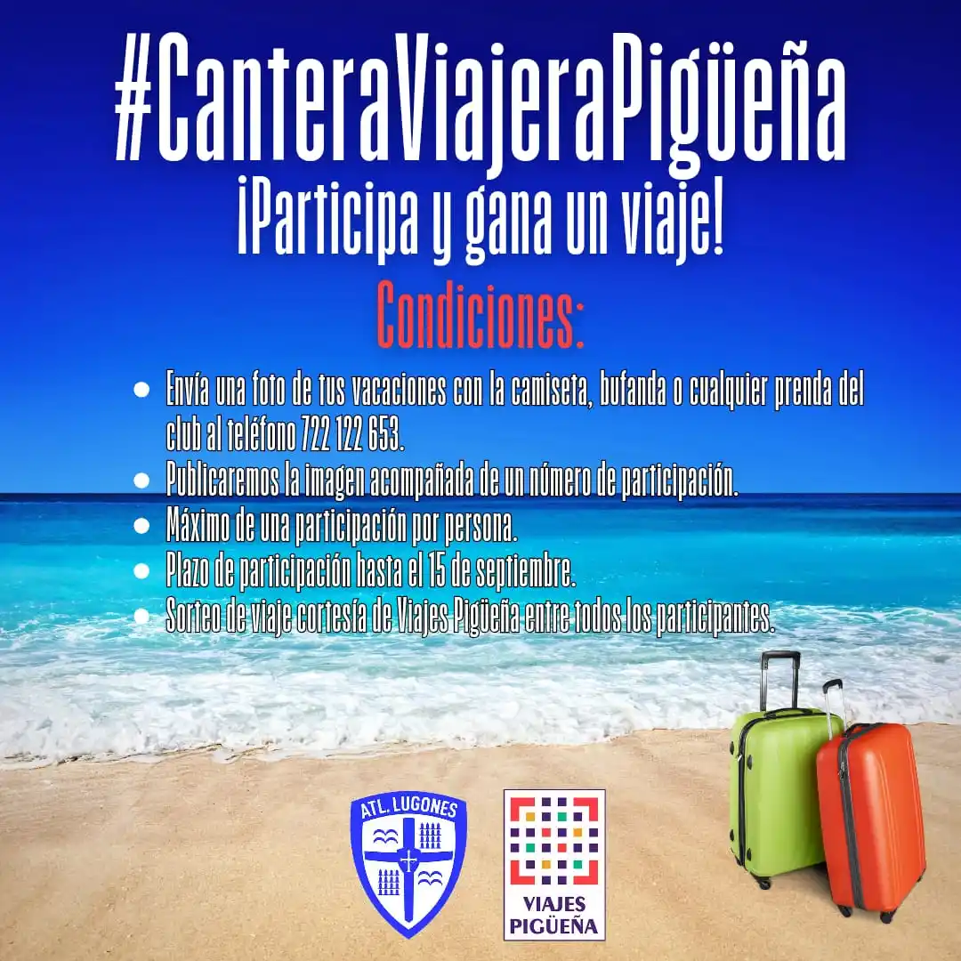 Image from Atlético de Lugones: 🛫 Este verano el Atlético de Lugones viaja contigo y con Viajes Pigüe...
