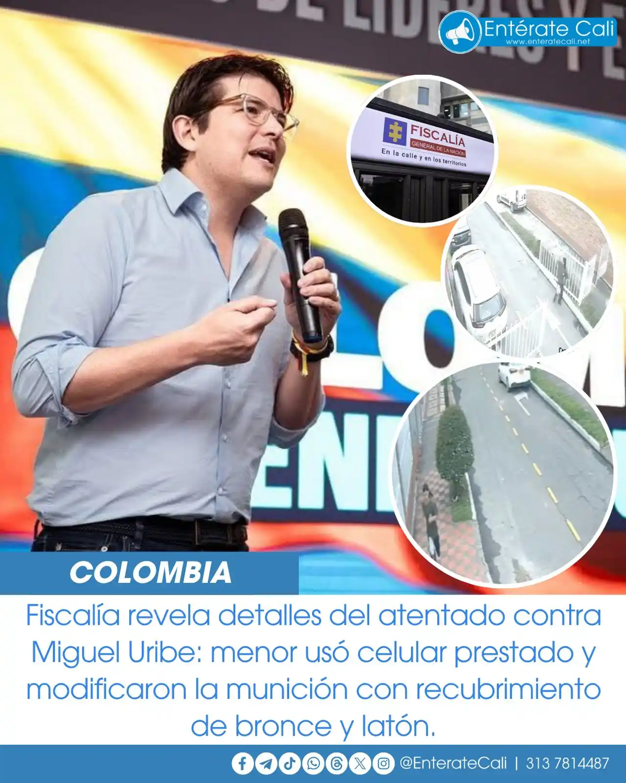Image from Entérate Cali: Fiscalía revela nuevos detalles del atentado contra Miguel Uribe Turba...