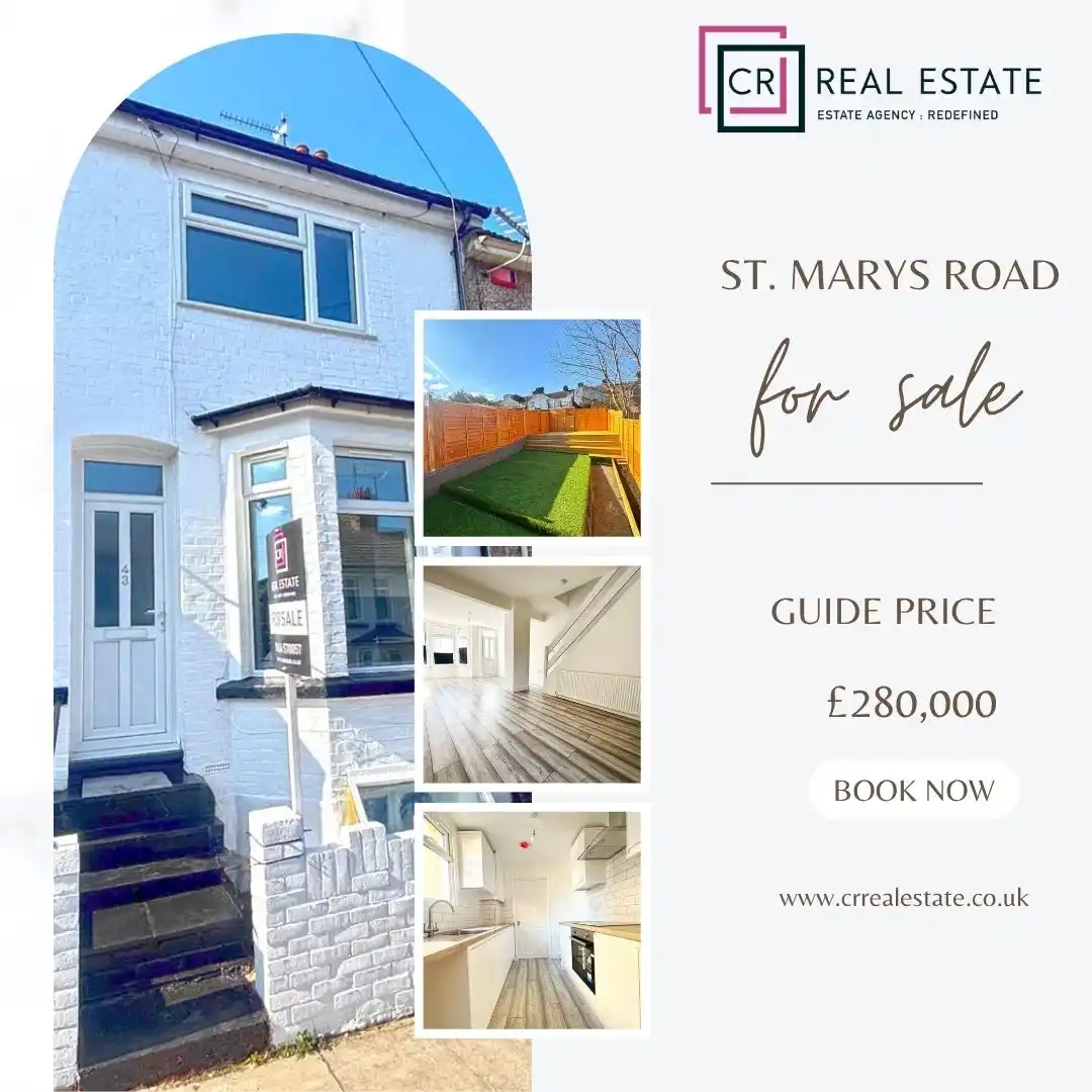 Image from Property in Kent: 🏡 For Sale | St. Mary’s Road – Gillingham  💷 £280,000 | 🛏️ 3 Beds |...