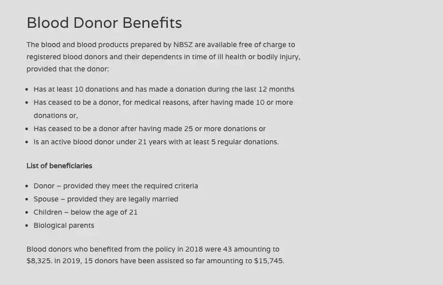 Image from Zimpricecheck.com: In Zimbabwe, you or your relatives can still receive free blood transf...