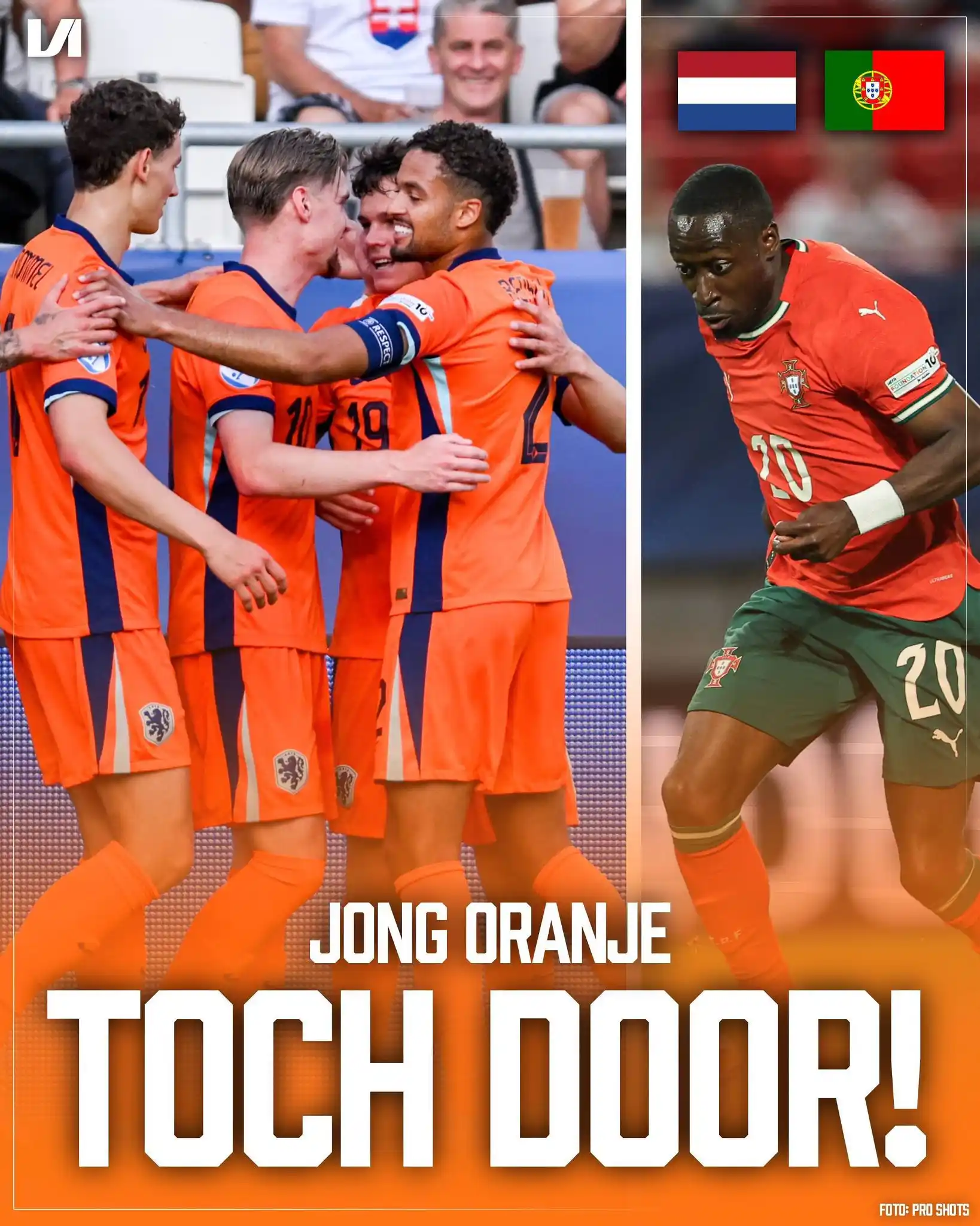 Image from Voetbal International: Jong Oranje heeft zich alsnog geplaatst voor de volgende ronde op het ...