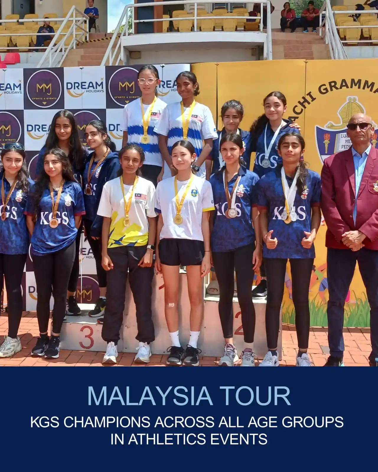 Image from Karachi Grammar School: KGS Athletics & Basketball Malaysia Tour 2025 🇲🇾 We are proud to sha...