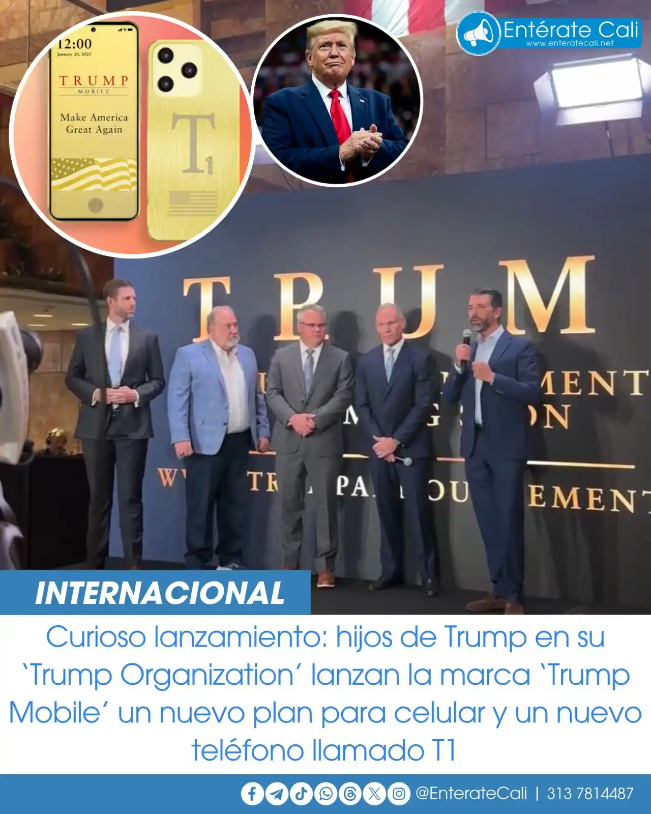 Image from Entérate Cali: La “Trump Organization”, quienes son los hijos de Donald Trump, anunci...