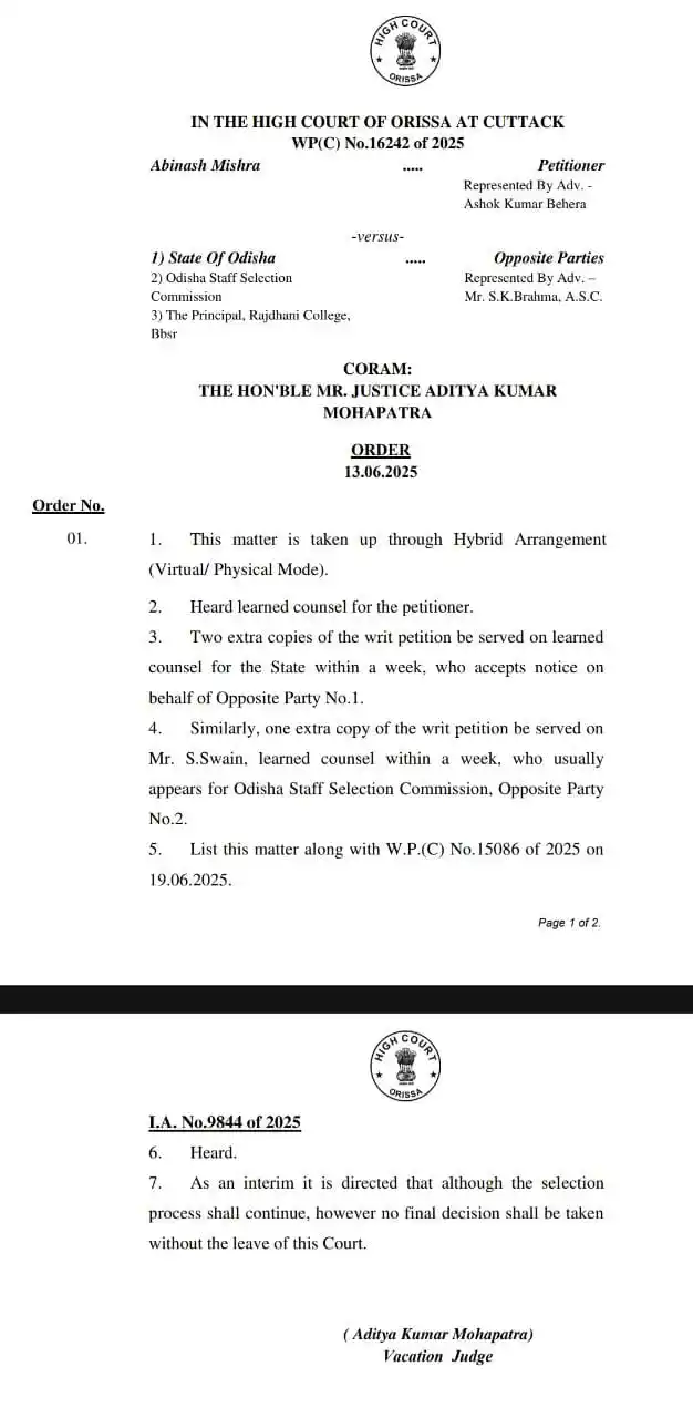 Image from CURRENT AFFAIRS UPDATE: LTR Sanskrit Stay Order...