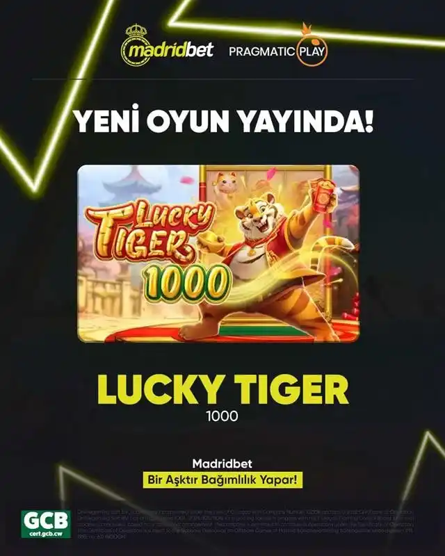 Image from MADRİDBET OFFICIAL ACCOUNT: *🔥 MadridBet’te Yepyeni Bir Macera Başladı!🔥* 🌿 _*Lucky Tiger*_ şi...
